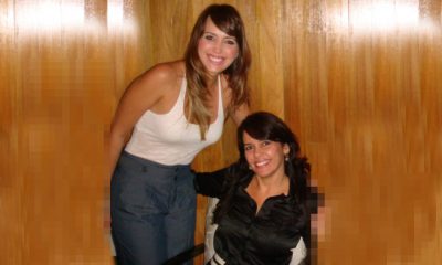 Lucimar Veiga Lobo de Castro Neta ao lado da mãe, Tatiana Ranna